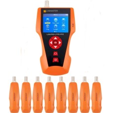 LANMASTER Тестер кабельный LAN-PRO-L/TPK-POE-8R оранжевый/черный