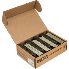 DENZEL Гвозди для пнев. нейлера (крашен.) длина - 90 мм, диам. - 3,05 мм, 2000 шт. 57700