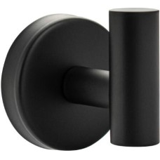 BRIMIX - Крючок одинарный, антивандальный, из нержавеющей стали черного цвета 0589