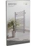 Полотенцесушитель электрический BRIMIX BK109F ЭКСКЛЮЗИВ-ПРЯМОЙ 735х410х53мм на 14 перекладин с сухим ТЭНом, 100W, T-50*C, из нерж.стали