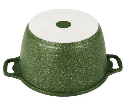 Кастрюля KUKMARA к61tsml а/пр литая 6,0л стекл/кр Trendy style malachite