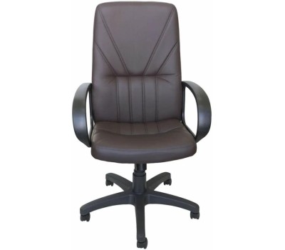 Кресло компьютерное ЯРКРЕСЛА Кр37 ТГ ХРОМ ЭКО3 (экокожа шоколад)