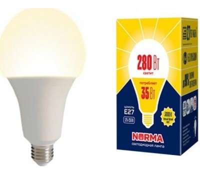 Мощные лампы А (Форма А) VOLPE (UL-00005607) LED-A95-35W/3000K/E27/FR/NR