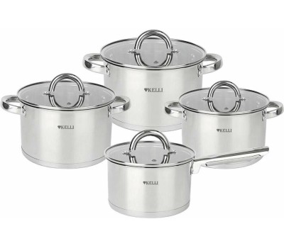 Набор кастрюль KELLI KL-4702 8 предметов