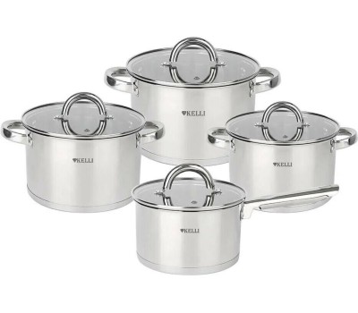 Набор кастрюль KELLI KL-4702 8 предметов