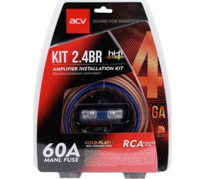 Комплект проводов ACV KIT 2.4BR (Bronze=Light)2-кан усил-ля 4AWG)