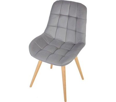 Стул обеденный POLINI Home Verona SD, светло-серый - натуральный (2 кор.)