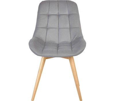 Стул обеденный POLINI Home Verona SD, светло-серый - натуральный (2 кор.)