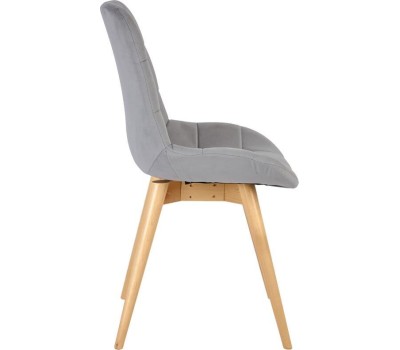 Стул обеденный POLINI Home Verona SD, светло-серый - натуральный (2 кор.)