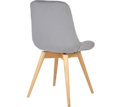 Стул обеденный POLINI Home Verona SD, светло-серый - натуральный (2 кор.)