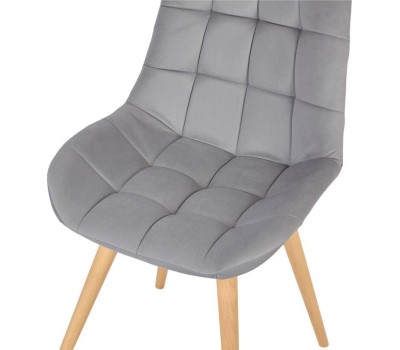 Стул обеденный POLINI Home Verona SD, светло-серый - натуральный (2 кор.)