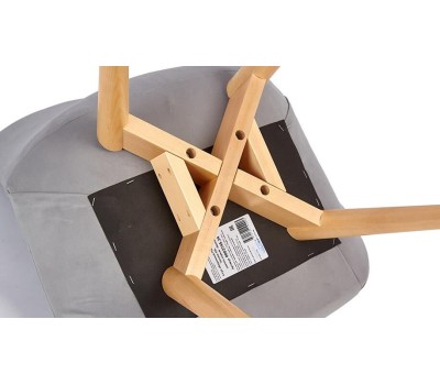 Стул обеденный POLINI Home Verona SD, светло-серый - натуральный (2 кор.)