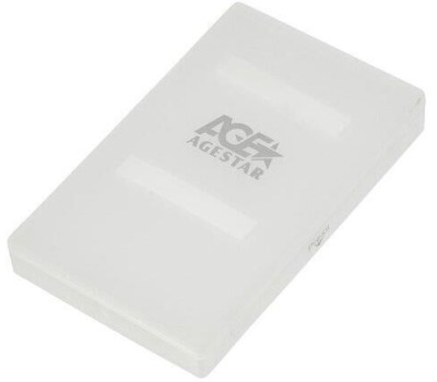 AGESTAR /SSD SUBCP1 SATA USB2.0 пластик белый 2.5