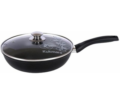 Сковорода KUKMARA с223а а/пр литая 22см стекл/кр