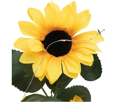 PARK Гирлянда садовая на солнечной батарее Подсолнухи 25 лампочек (107203)