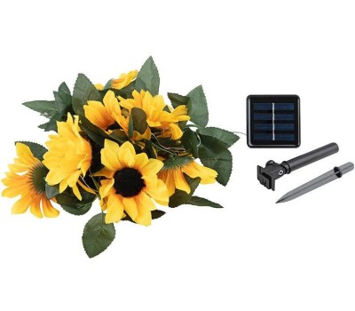PARK Гирлянда садовая на солнечной батарее Подсолнухи 25 лампочек (107203)