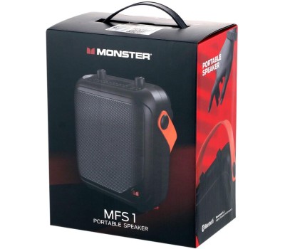 Колонка портативная MONSTER MFS 1 (MS22139) чёрная/оранжевая
