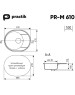 Мойка PRACTIK PR-M 610-003 светло-серый