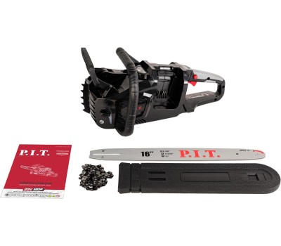 Пила цепная аккумуляторная P.I.T. Пила цепная аккум. бесщёточная PKE20H-405A SOLO (40В(20В+20В), 16