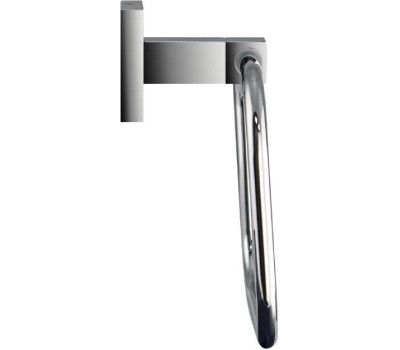 Аксессуары для ванной комнаты GFMARK 84147 Держатель для полотенца кольцо, прямоугольный, на квадратном основании, цвет ХРОМ