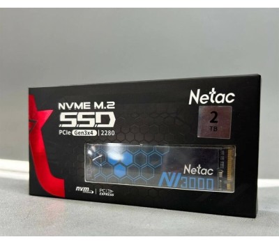 Накопитель SSD NETAC SSD накопитель NV3000 NT01NV3000-2T0-E4X 2ТБ, M.2 2280, PCIe 3.0, NVMe, M.2