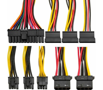 Блок питания Exegate EX292236RUS Блок питания 500W ExeGate M500 (SFX, APFC, КПД 87% (80 PLUS Silver), 8cm fan, 24pin, 4+4pin, 3xSATA, 2xIDE, FDD, black)