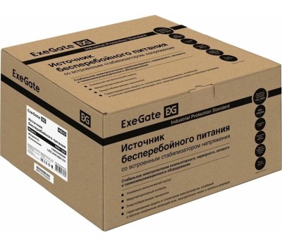 Exegate EX293855RUS ИБП ExeGate NEO NNB-1000.LED.AVR.8SH.CH <1000VA/650W, LED, AVR, 8*Schuko, 4*USB-порта для зарядки, Black>