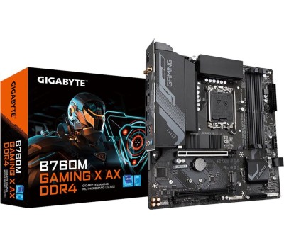 Материнская плата GIGABYTE Материнская плата B760M GAMING X AX, Socket LGA 1700, Intel B760, mATX, Ret