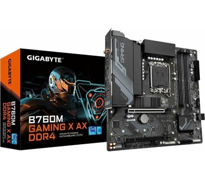 Материнская плата GIGABYTE Материнская плата B760M GAMING X AX, Socket LGA 1700, Intel B760, mATX, Ret