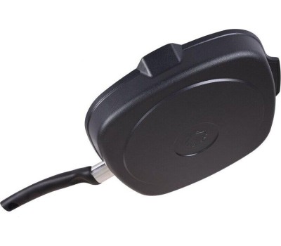 Сковорода KUKMARA Сковорода-гриль а/пр литая 28х28см съемн/руч Темный мрамор ТМ