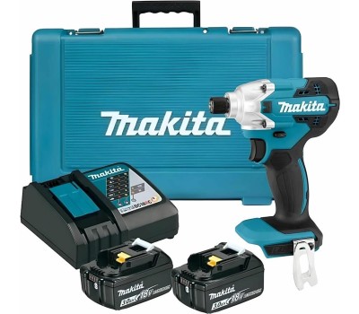 MAKITA Ударный шуруповерт DTD156RFE, 3Ач, с двумя аккумуляторами