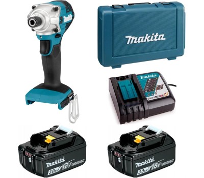 MAKITA Ударный шуруповерт DTD156RFE, 3Ач, с двумя аккумуляторами