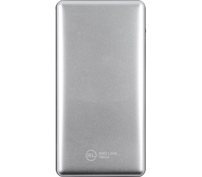 REDLINE Внешний аккумулятор (Power Bank) PDP-3A, 10000мAч, серебристый [ут000018984]