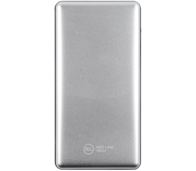 REDLINE Внешний аккумулятор (Power Bank) PDP-3A, 10000мAч, серебристый [ут000018984]