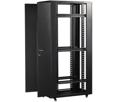 LANMASTER Шкаф коммутационный TWT-CBB-42U-6X8-G1 напольный, стеклянная передняя дверь, 42U, 600x800 мм