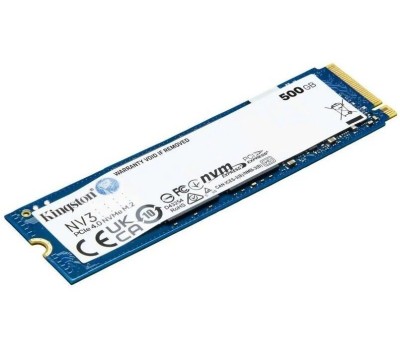 Накопитель SSD KINGSTON Накопитель SSD 500Gb NV3 (M.2 2280 PCI-E Gen4.0x4, NVMe, R/W 5000/3000MB/s, MTBF 2M, 160TBW) (SNV3S/500G)