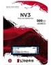 Накопитель SSD KINGSTON Накопитель SSD 500Gb NV3 (M.2 2280 PCI-E Gen4.0x4, NVMe, R/W 5000/3000MB/s, MTBF 2M, 160TBW) (SNV3S/500G)
