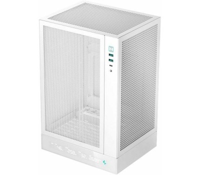 Корпус для ПК DEEPCOOL Корпус miniITX CH170 Digital, Mini-Tower, без БП, белый [r-ch170-whnpi0d-g-1]