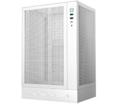 Корпус для ПК DEEPCOOL Корпус miniITX CH170 Digital, Mini-Tower, без БП, белый [r-ch170-whnpi0d-g-1]
