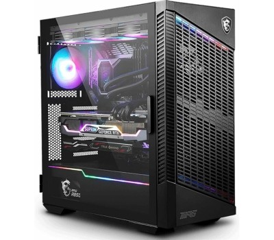 Корпус для ПК MSI Корпус MPG VELOX 100P AIRFLOW 2xUSB 3.0, 1xType C, 1x120mm ARGB Fan, 3x120mm Black Fan, ARGB Control Board, Tempered Glass Window, Plastic Mesh, Brown box (829292)
