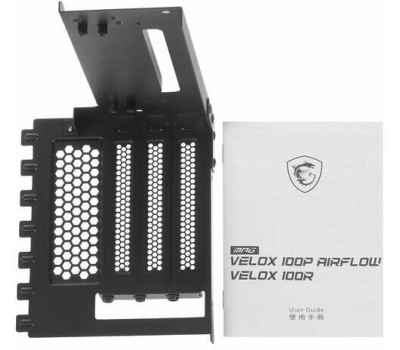 Корпус для ПК MSI Корпус MPG VELOX 100P AIRFLOW 2xUSB 3.0, 1xType C, 1x120mm ARGB Fan, 3x120mm Black Fan, ARGB Control Board, Tempered Glass Window, Plastic Mesh, Brown box (829292)