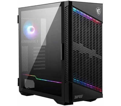 Корпус для ПК MSI Корпус MPG VELOX 100P AIRFLOW 2xUSB 3.0, 1xType C, 1x120mm ARGB Fan, 3x120mm Black Fan, ARGB Control Board, Tempered Glass Window, Plastic Mesh, Brown box (829292)