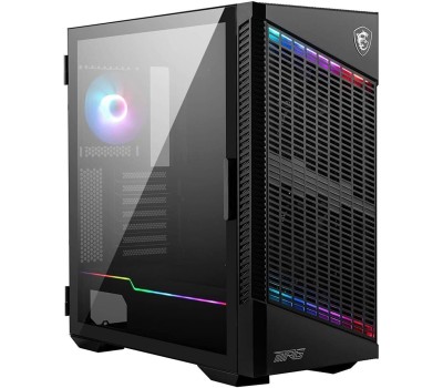 Корпус для ПК MSI Корпус MPG VELOX 100P AIRFLOW 2xUSB 3.0, 1xType C, 1x120mm ARGB Fan, 3x120mm Black Fan, ARGB Control Board, Tempered Glass Window, Plastic Mesh, Brown box (829292)