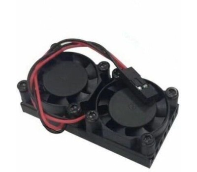 ACD Кулер RA535 Два вентилятора с радиатором Double Fans (25*25*7mm) + Radiator (50*25*5mm) for Raspberry Pi 3B+/4B (RASP3409)