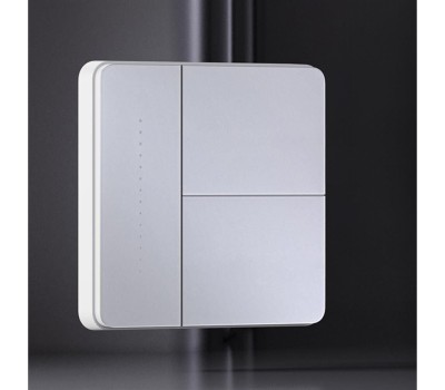 AQARA Умный выключатель Z1 Pro ZNQBKG43LM, двухклавишный, белый [znqbkg43lm_wh]