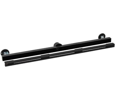 САНАКС - Трап 800х32 мм, нержавеющая сталь, линейный, вертикальный, щелевой, с сухим затвором, цвет ЧЕРНЫЙ 40058