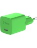 TTEC Сетевое зарядное устройство SmartCharger GAN 45W AVS PD Travel Fast Charger с кабелем USB-C - USB-C 3A. Длина кабеля: 120см. Цвет: неоновый зеленый