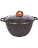 Кастрюля KUKMARA кго22а а/пр литая 2,0л стекл/кр Granit ultra original