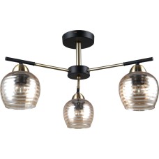 Потолочный светильник ESCADA 1123/3P E27*40W Antique brass/Black