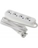 Сетевой удлинитель BURO BU-PSL4.3/W 3м (4 розетки) белый (пакет ПЭ)